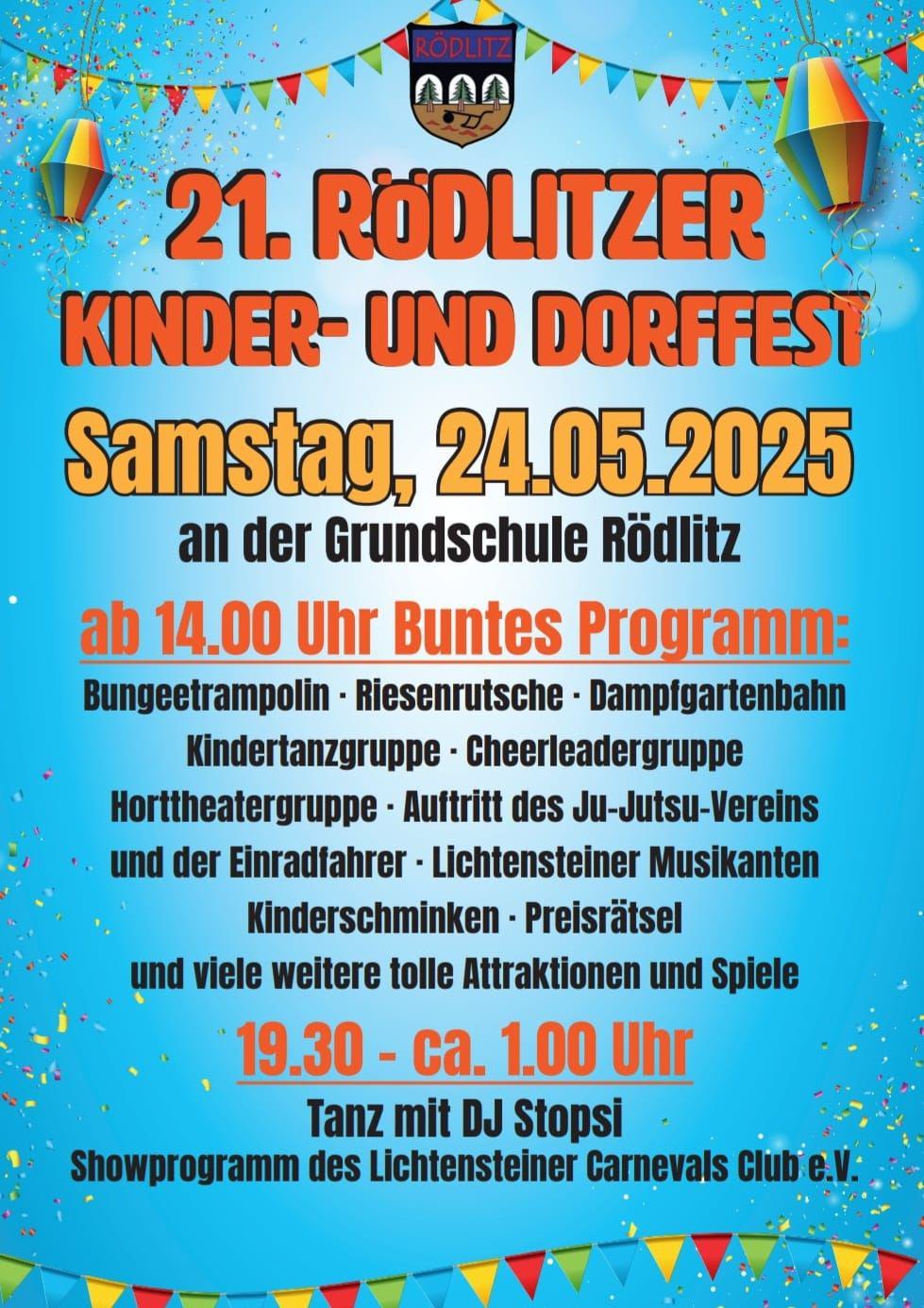 21. Rödlitzer Kinder- und Dorffest 2025