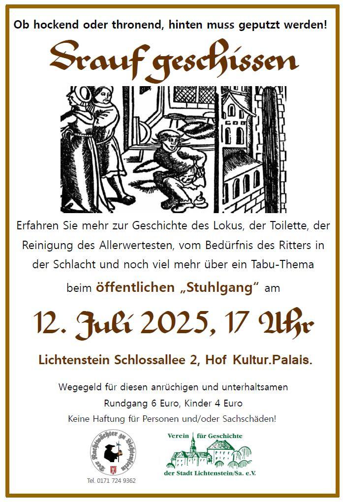 Drauf geschissen - Ob hockend oder thronend, hinten muss geputzt werden!
