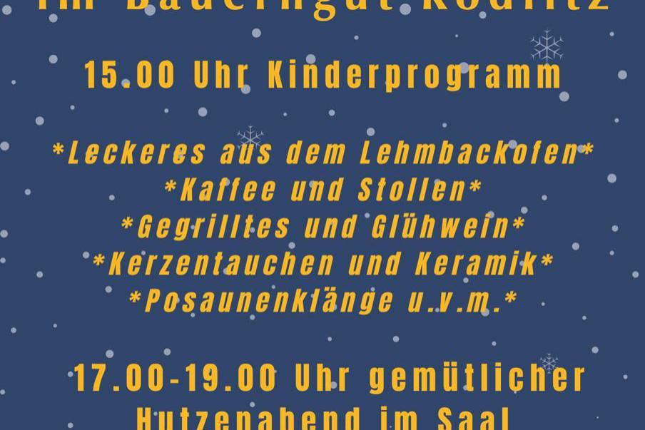 Adventsmarkt im Bauerngut Rödlitz